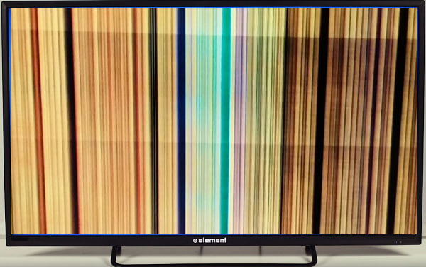 What causes horizontal lines on tv screen?